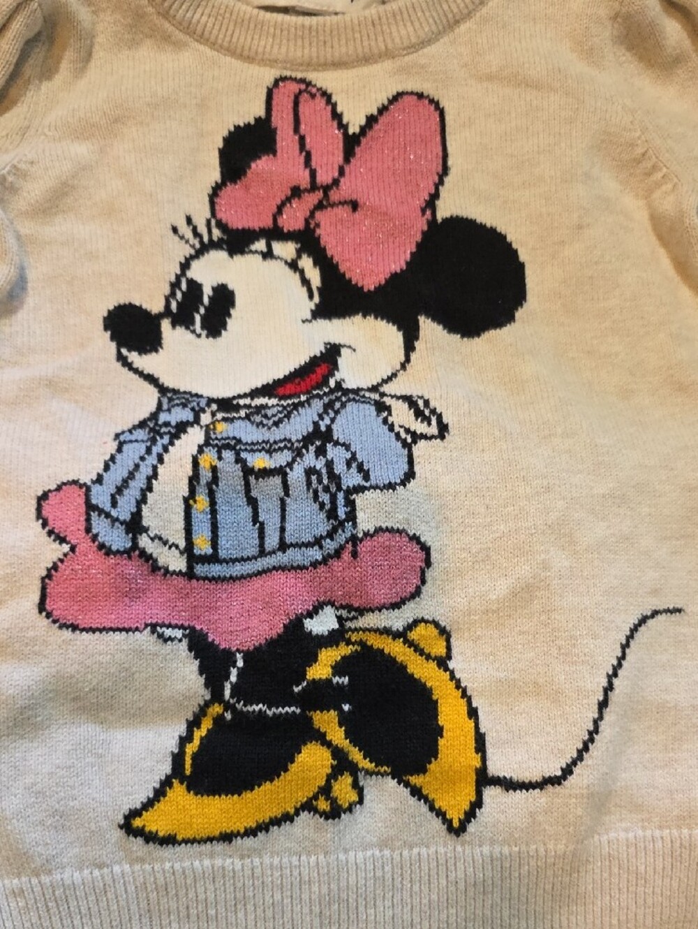 Disney Minnie Mouse Knit Pullover with Lucky Brand Jeans - Picture 3 of 12